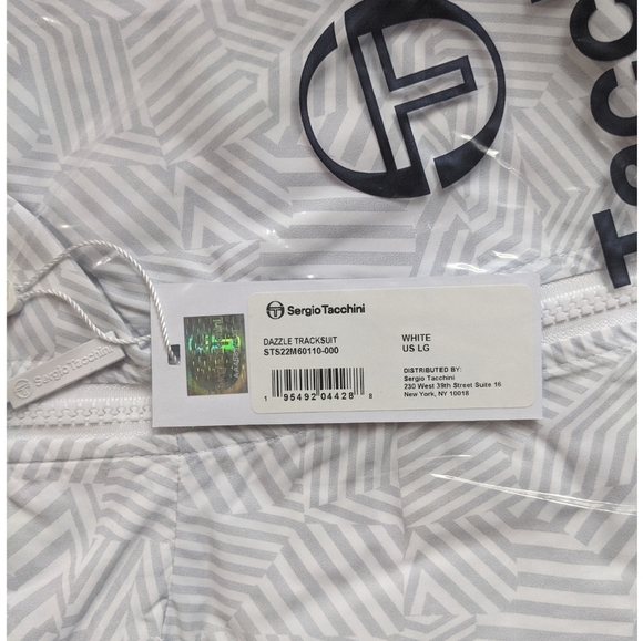 NWT Sergio Tacchini | Dazzle Tracksuit in White/Gray - Picture 8 of 10
